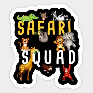 Safari Squad – Kids & Adults Wild Animals Staff & Visitor Sticker